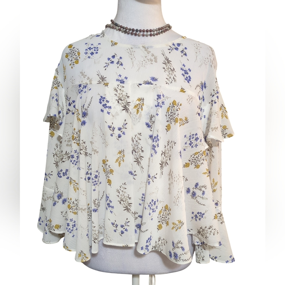 Grifflin Paris Floral Print Women's Top blouse  Size S
